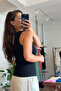 Black Halter Neck Tank Top - 4