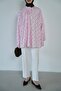 Women's Polka Dot Spanish Sleeve Draped Hijab Shirt - 7