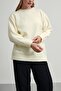 Women's Wool Blend Soft Textured Premium Quality Crew Neck Knitwear Sweater