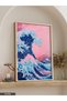 Katsushika Hokusai the Great Wave Off Kanagawa Beyond the Ocean One Piece Wooden Framed Painting - 2