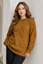 Patterned Knitwear Sweater R4514 Mustard