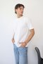 Men's Crew Neck Ribbed 100% Cotton T-Shirt White - 26Y 4015 - 3