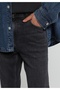 Straight Fit Men's Black Denim Jean Trousers - 5