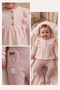 Baby Girl Set 100% Cotton Ruffle Detailed Top and Bottom Two-Piece Set (1-3, 3-6 Months with Booties, 6-9, 9-12 Months Without Booties) - 2
