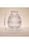 Crystal Cut Decor XL Transparent Glass Napkin Holder / Table Napkin Holder