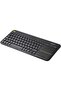 Logitech K400 Plus Wireless Touch TV Keyboard with Built-in Touchpad, Italian QWERTY Layout - Black