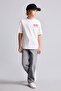 100% Cotton Boys' Loose Fit Washed Effect Straight Leg Jeans H2152A826Au - 2