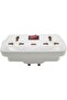 Universal 4 Way Electrical Adapter with Indicator Light Plug British Socket 4 Outlets (2UK, 2EU) Mul - 2