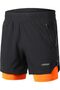 Men 2 in 1 Running Shorts Quick Drying Breathable Active Training Exercise Jogging Marathon Cy