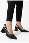 Letwa black high heeled shoes - 3