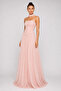 Strapless Stone Embroidered Evening Dress - 2