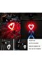 Heart-shaped red rechargeable taillight. - 5