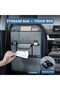 Suede Car Seat Back Organizer Large Capacity Car Seat Back Storage Bag with Hook Kick Mats - 3