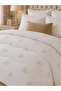100% Cotton Textured Single Duvet Set 155X215 cm + 1 Piece 50X70 cm Pillow - 5