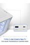 Curvo ATX/M-ATX/ITX Gaming PC Case, 7 ARGB PWM Fans, 360mm Radiator, USB-C, White - 6