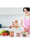 Containers with Lids 48 Sets- Soup Containers with Lids 8oz, 16oz, 32oz - Plastic Containers with Li - 6