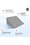 Wedge Cushion | 2 Years | Wedge Pillow Memory Foam for Back Support, Acid Reflux, - 6