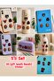 5-Piece 3D Silicone Sticker Set – Decorative Figured Stickers with Double-Sided Tape – Notebook, Pen Holder, Phone, Etc. Basketball Themed