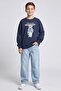 Boy's Teddy Bear Printed Crew Neck Sweatshirt - 2