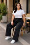 Women's Plus Size Wide Leg High Waist Lycra Stretchy Jeans 44-52 - 5