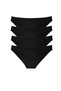 Glb-Stl41414 4 Pieces Super Eco Set Lycra Women's Slip Panties Black