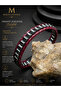 Natural Hematite Stone & Real Calfskin Handmade Bracelet – with Magnetic Clasp • “Ilke” Series • Black/Burgundy/Coffee/Green/Bronze/Blue - 4