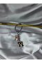 Metal Keychain with Ribbon Bow Figure Universal