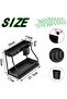 2 Pack Black Expandable 2 Tier Sliding Under Sink Storage Organizer | Drawers Space Saving Shelving - 7
