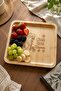 You'Re Like a Strawberry 20X20 cm Natural Bamboo Fruit Presentation Plate - 2
