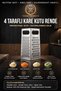 4-Surface Square Box Grater Vegetable Cheese Slicer Grinder Kitchen Grater 18/10 Stainless Steel 723474