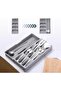 Kitchen Drawer Organizer, Expandable Silverware Organizer Storage Tray, Adjustable Cutlery T - 2
