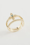 Flower Zircon Stone Ring - 2