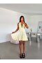 Godeli Backless Mini Dress - Yellow - 2