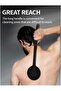 Back Double Sided Shower+Gentle Face Brush Black | Silicone Long-Handled+Gentle Face Brush Handle Bo - 4