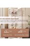 رف أحذية من 8 طبقات، 27 × 26 × 124 سم، قابل للتكديس عموديًا، تصميم صغير الحجم وقوي التحمل - 6