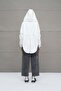 Ecru Hooded Oversize Sweatshirt 18242 - 6