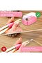 Nail drill bit box 30-hole pink dustproof organizer. - 2