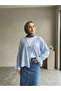 Short Kimono with Tie Front-Blue