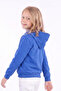 Girl's Printed Kangaroo Pocket Long Sleeve Hooded Sweatshirt - 5