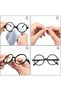 Leather car sunglasses organizer bag, soft sunglasses bag with magnetic sticker, portable sunglasses bag with zipper - 3