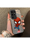 Samsung Galaxy S24 Ultra Compatible Spider Man Patterned Silicone Edge Hard Back Case Couple Phone Case - 3