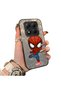 Poco X7 Compatible Spider Man Patterned Silicone Edge Hard Back Case Couple Phone Case