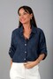 Women's Italian Cotton Mini Floral Embroidered Shirt - 3