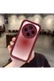 Vivo X300 Compatible Burgundy Blur Gradient Star Patterned Silicone Case, Aesthetic Shock Resistant - 2