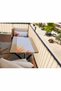 Cream Colored Balcony Iron Netting 95% Shading and Privacy Net - Garden Fence Netting with Strip Columns and Eyelet Capsules - 2
