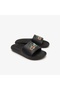 Croco Women's Black Slippers