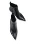 Rhea Flora Women's Pointed Toe Heeled Boots 0012415 3D Printed Black - 5