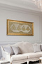 Set of 4 Zikir Wooden Ornaments on Velvet - Islamic Wall Art for Home, Office, and Mosque Decor - 4