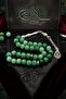 Natural Jade Stone 33 Prayer Beads with Metal Tassel 8mm Sphere Cut 902848 - 2