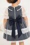 Lace Detail Special Design Baby Girl Children's Evening Dress Hair Band Mevlüt Birthday Set 7029 - 6